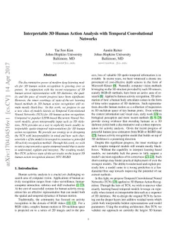 Interpretable 3D Human Action Analysis with Temporal Convolutional
  Networks