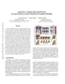 AnchorNet: A Weakly Supervised Network to Learn Geometry-sensitive
  Features For Semantic Matching
