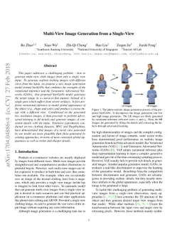 Multi-View Image Generation from a Single-View
