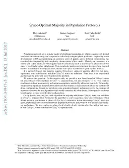 Space-Optimal Majority in Population Protocols