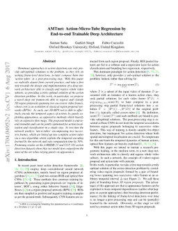 AMTnet: Action-Micro-Tube Regression by End-to-end Trainable Deep
  Architecture