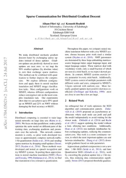 Sparse Communication for Distributed Gradient Descent