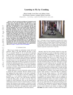 Learning to Fly by Crashing