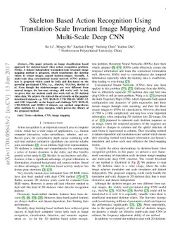 Skeleton based action recognition using translation-scale invariant
  image mapping and multi-scale deep cnn