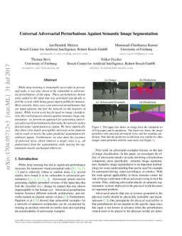 Universal Adversarial Perturbations Against Semantic Image Segmentation