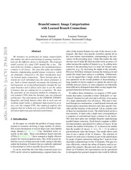 BranchConnect: Large-Scale Visual Recognition with Learned Branch
  Connections