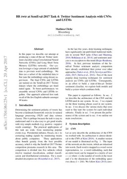 BB_twtr at SemEval-2017 Task 4: Twitter Sentiment Analysis with CNNs and
  LSTMs
