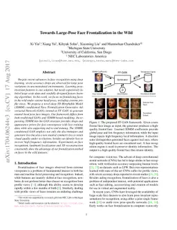 Towards Large-Pose Face Frontalization in the Wild