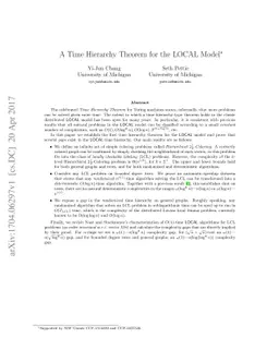 A Time Hierarchy Theorem for the LOCAL Model