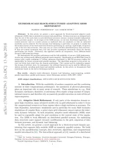 Extreme-Scale Block-Structured Adaptive Mesh Refinement