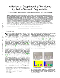 A Review on Deep Learning Techniques Applied to Semantic Segmentation