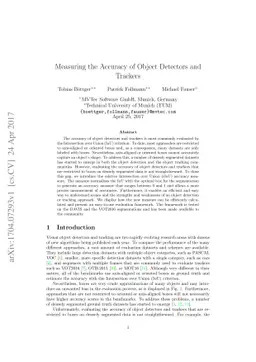 Measuring the Accuracy of Object Detectors and Trackers