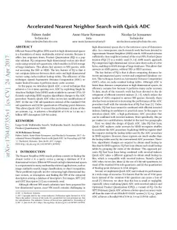 Accelerated Nearest Neighbor Search with Quick ADC