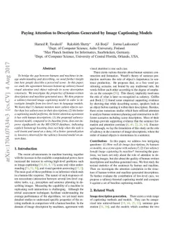 Paying Attention to Descriptions Generated by Image Captioning Models