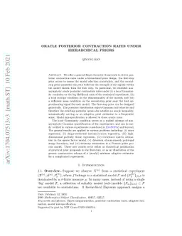 Oracle posterior contraction rates under hierarchical priors
