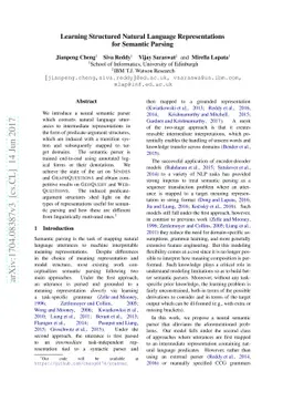 Learning Structured Natural Language Representations for Semantic
  Parsing