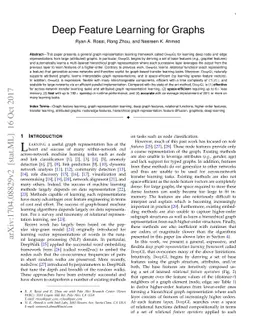 Deep Feature Learning for Graphs