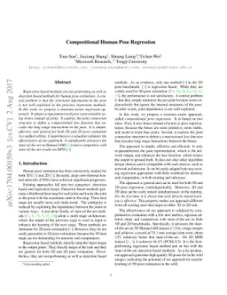 Compositional Human Pose Regression