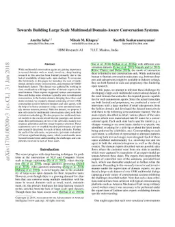 Towards Building Large Scale Multimodal Domain-Aware Conversation
  Systems