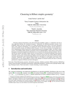 Clustering in Hilbert simplex geometry