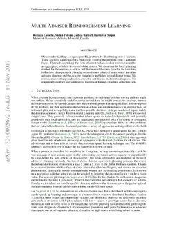 Multi-Advisor Reinforcement Learning