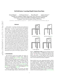 OctNetFusion: Learning Depth Fusion from Data