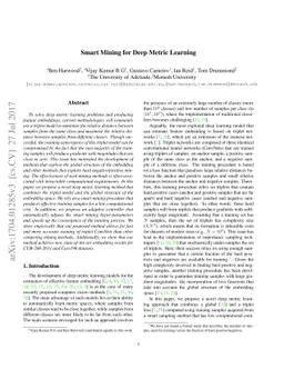 Smart Mining for Deep Metric Learning