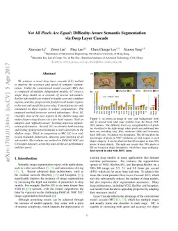 Not All Pixels Are Equal: Difficulty-aware Semantic Segmentation via
  Deep Layer Cascade