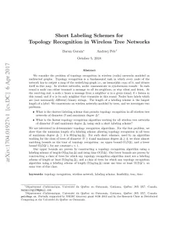 Short Labeling Schemes for Topology Recognition in Wireless Tree
  Networks