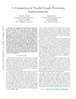 A Comparison of Parallel Graph Processing Implementations