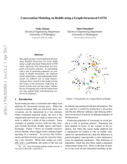 Conversation Modeling on Reddit using a Graph-Structured LSTM