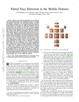 Partial Face Detection in the Mobile Domain