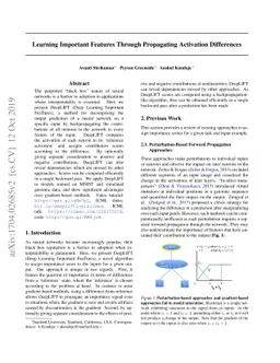 Learning Important Features Through Propagating Activation Differences
