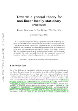 Towards a general theory for non-linear locally stationary processes