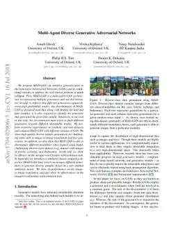 Multi-Agent Diverse Generative Adversarial Networks
