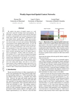 Weakly-Supervised Spatial Context Networks