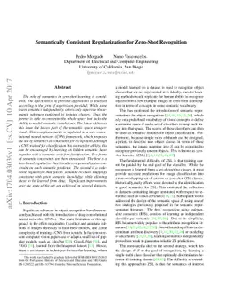Semantically Consistent Regularization for Zero-Shot Recognition