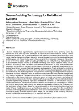 Swarm-Enabling Technology for Multi-Robot Systems