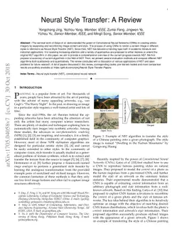 Neural Style Transfer: A Review