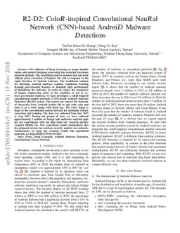 R2-D2: ColoR-inspired Convolutional NeuRal Network (CNN)-based AndroiD
  Malware Detections
