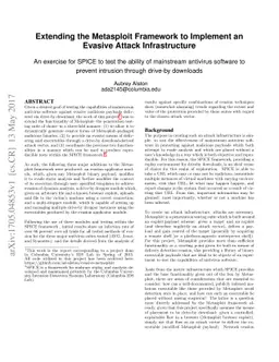 Extending the Metasploit Framework to Implement an Evasive Attack
  Infrastructure