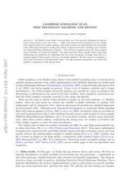 Layerwise Systematic Scan: Deep Boltzmann Machines and Beyond