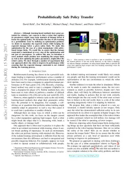 Probabilistically Safe Policy Transfer