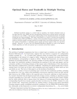 Optimal Rates and Tradeoffs in Multiple Testing