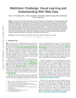 WebVision Challenge: Visual Learning and Understanding With Web Data