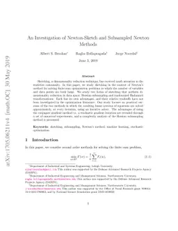 An Investigation of Newton-Sketch and Subsampled Newton Methods