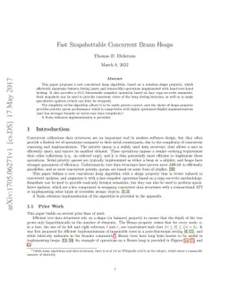 Fast Snapshottable Concurrent Braun Heaps