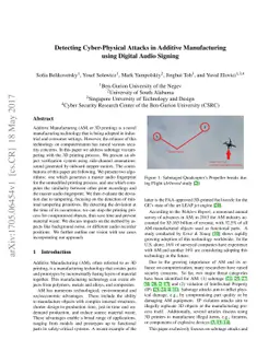Detecting Cyber-Physical Attacks in Additive Manufacturing using Digital
  Audio Signing