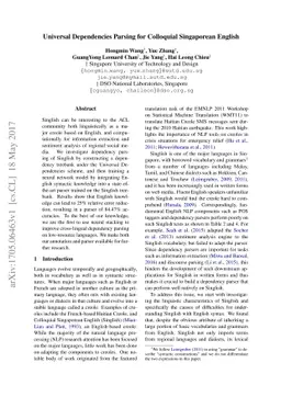Universal Dependencies Parsing for Colloquial Singaporean English