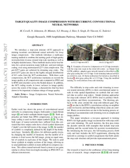 Target-Quality Image Compression with Recurrent, Convolutional Neural
  Networks